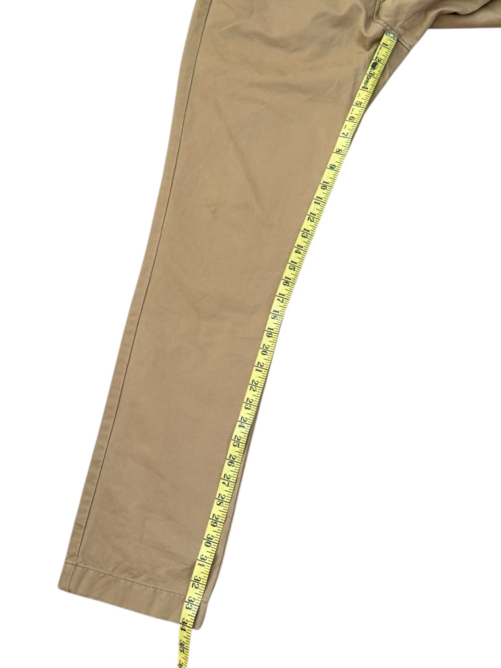 J. Crew 770 Straight Broken-In Chino Pants Khaki Tan 34x34 100% Cotton - Picture 14 of 15